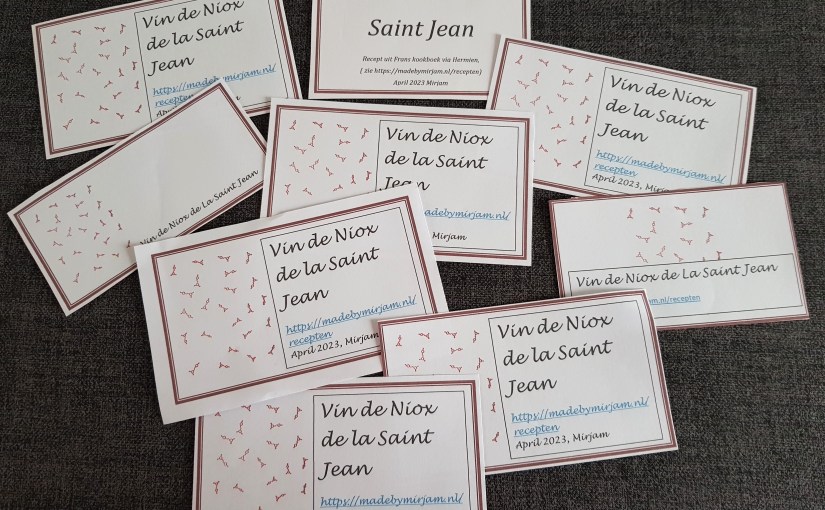 Zelf wijn etiketten maken…DiY.